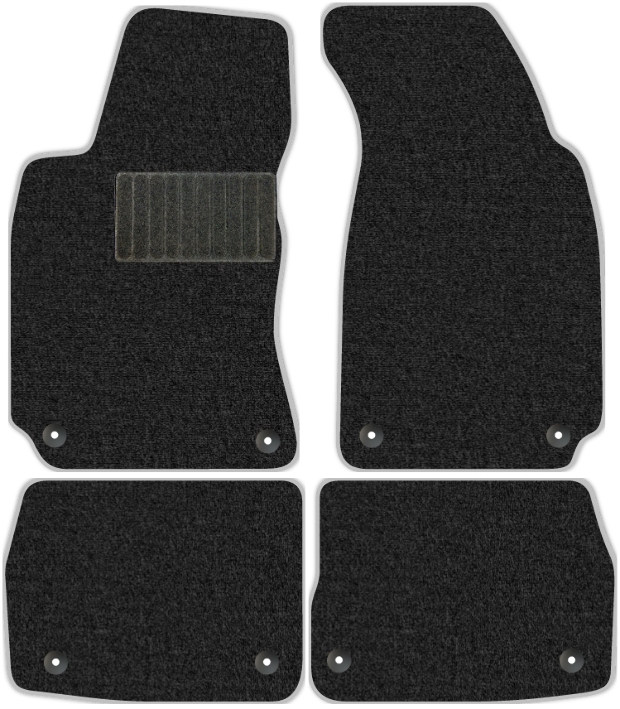 Коврики текстильные "Классик" для Skoda Superb I (седан / 3U) 2001 - 2006, темно-серые, 4шт.