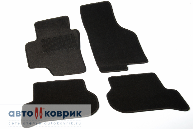 Коврики текстильные "Стандарт" для Volkswagen Golf Plus (хэтчбек 5 дв / Mk5) 2004 - 2008, черные, 4шт.