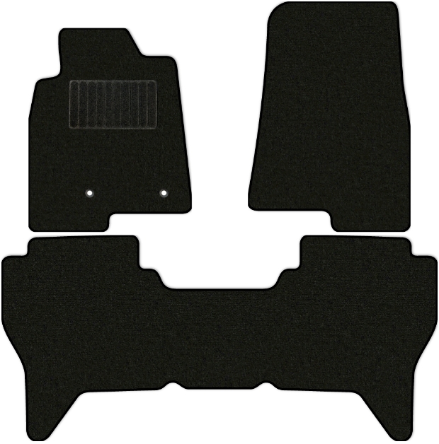 Коврики текстильные "Стандарт" для Mitsubishi Pajero IV (suv / V90 (5 дв.)) 2014 - 2020, черные, 3шт.