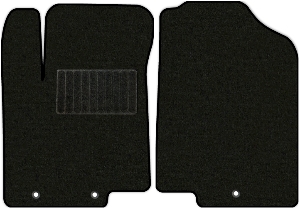 Коврики текстильные "Стандарт" для Hyundai Solaris I (хэтчбек 5 дв / RB) 2010 - 2014, черные, 2шт.