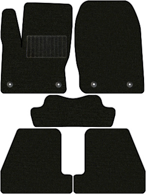 Коврики текстильные "Комфорт" для Ford Focus III 2014 - 2019, черные, 5шт.