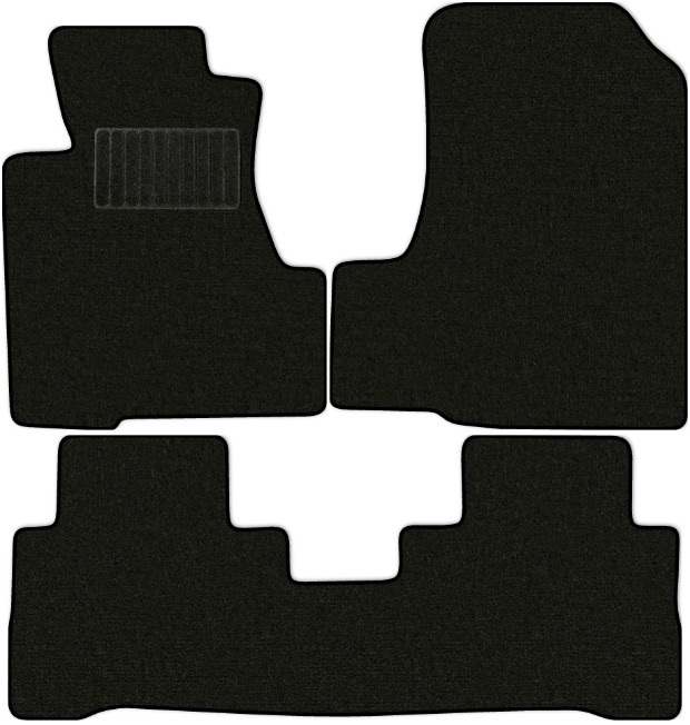 Коврики текстильные "Классик" для Honda CR-V III (suv / RE) 2007 - 2010, черные, 3шт.