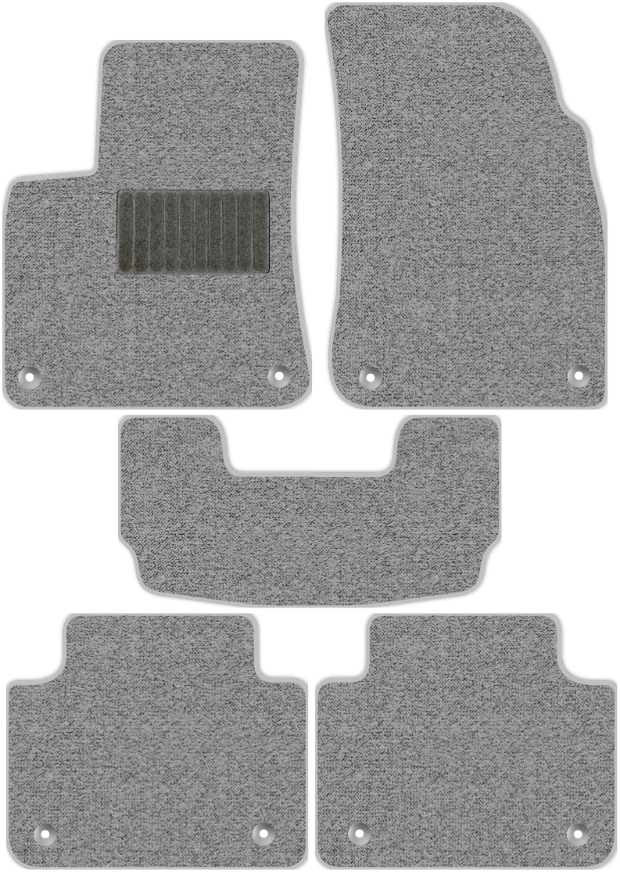 Коврики текстильные "Комфорт" для Volkswagen Touareg III (suv / CR) 2018 - Н.В., серые, 5шт.