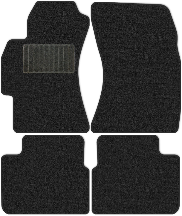 Коврики текстильные "Классик" для Subaru Impreza WRX (хэтчбек 5 дв / GH) 2007 - 2014, темно-серые, 4шт.