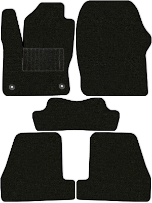 Коврики текстильные "Стандарт" для Ford Focus III (лифтбек) 2010 - 2014, черные, 5шт.