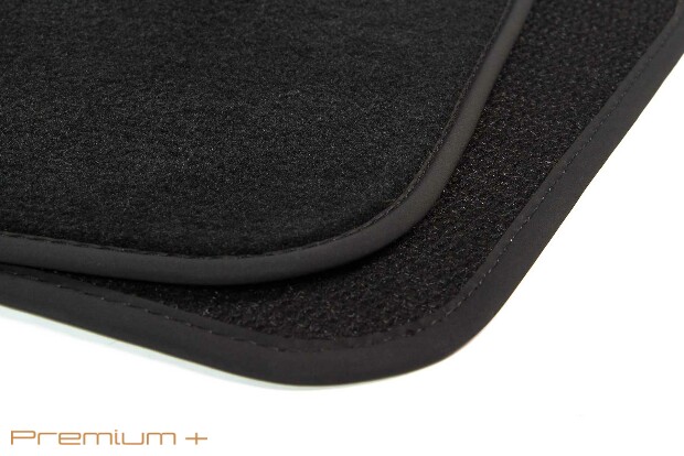 Коврики текстильные "Премиум+" для Audi A3 II (кабриолет / 8P) 2008 - 2012, черные, 4шт.