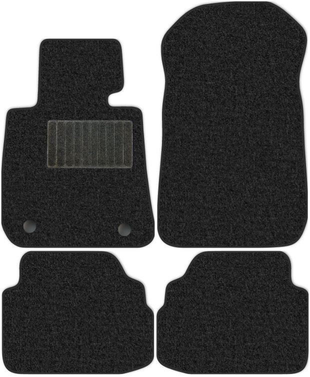 Коврики текстильные "Классик" для BMW 3-Series (купе / E92) 2010 - 2014, темно-серые, 4шт.