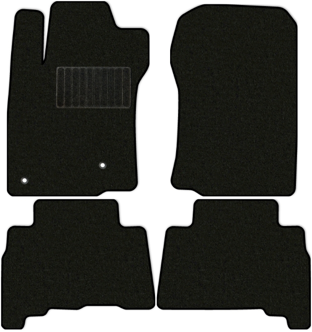 Коврики текстильные "Стандарт" для Toyota Land Cruiser Prado (suv / J150) 2009 - 2013, черные, 4шт.