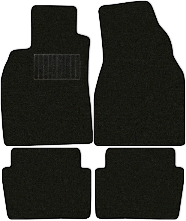 Коврики текстильные "Стандарт" для Renault Megane II (седан) 2002 - 2006, черные, 4шт.