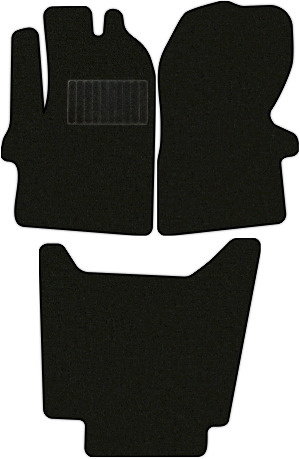Коврики текстильные "Стандарт" для IVECO DAILY (грузовик) 2014 - Н.В., черные, 3шт.