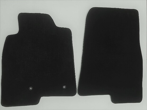 Коврики текстильные "Эксклюзив" для Mitsubishi Pajero IV (suv / V90 (5 дв.)) 2014 - 2020, черные, 2шт.