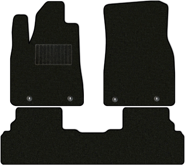Коврики текстильные "Стандарт" для Lexus RX270 III (suv / AL10) 2012 - 2015, черные, 3шт.