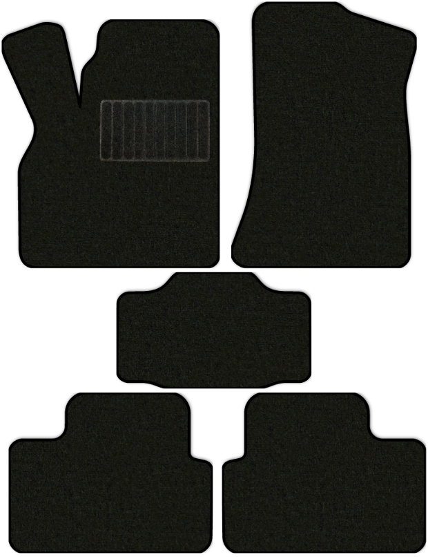 Коврики текстильные "Стандарт" для Лада Приора (хэтчбек 3 дв / 21728) 2010 - 2013, черные, 5шт.