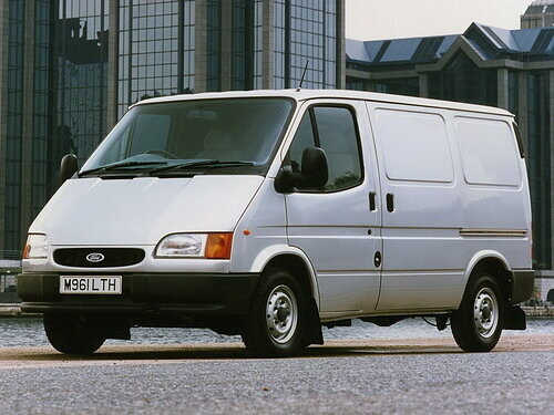 Коврики ЭВА "EVA ромб" для Ford Transit IV (автобус) 1986 - 2000, черные, 2шт.