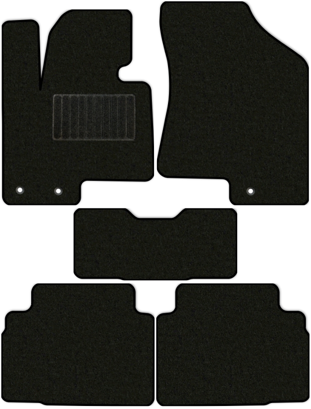 Коврики текстильные "Стандарт" для Hyundai ix35 I (suv / LM) 2010 - 2013, черные, 5шт.