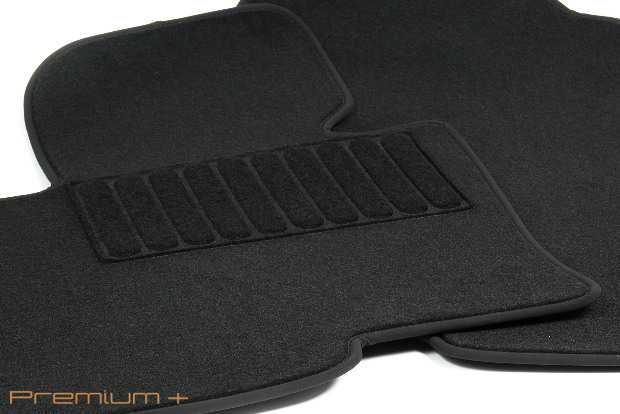 Коврики текстильные "Премиум+" для Chery Tiggo 8 Pro I (suv  5 мест / SUV) 2021 - Н.В., черные, 3шт.