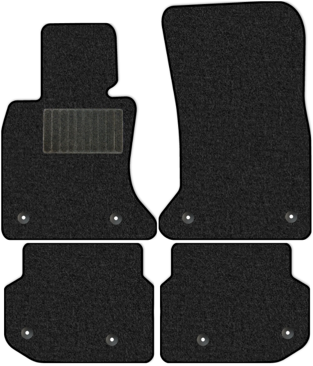 Коврики текстильные "Классик" для BMW M5 (седан / F10) 2011 - 2013, темно-серые, 4шт.