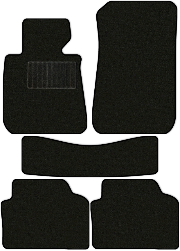 Коврики текстильные "Стандарт" для BMW M3 IV (седан / E90) 2007 - 2012, черные, 5шт.