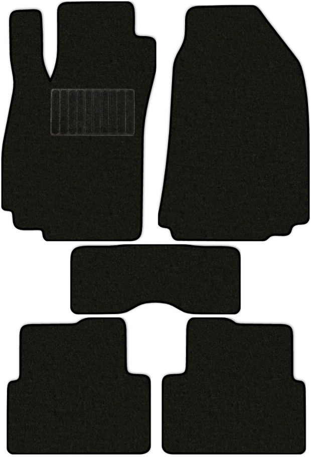 Коврики текстильные "Стандарт" для Chevrolet Cobalt (седан) 2013 - 2015, черные, 5шт.