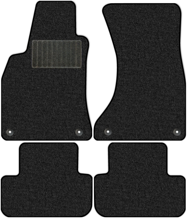 Коврики текстильные "Классик" для Audi S4 IV (седан / 8K2) 2008 - 2011, темно-серые, 4шт.