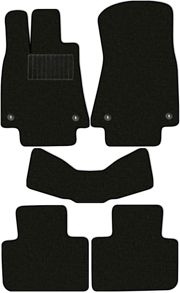 Коврики текстильные "Стандарт" для Lexus IS250 III (седан / XE30) 2013 - 2015, черные, 5шт.