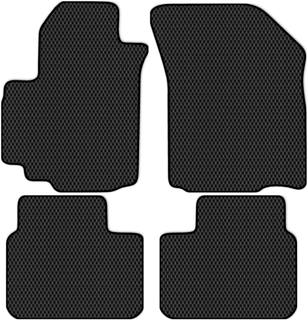 Коврики ЭВА "EVA ромб" для Suzuki SX4 (хэтчбек 5 дв / Classic) 2006 - 2011, черные, 4шт.
