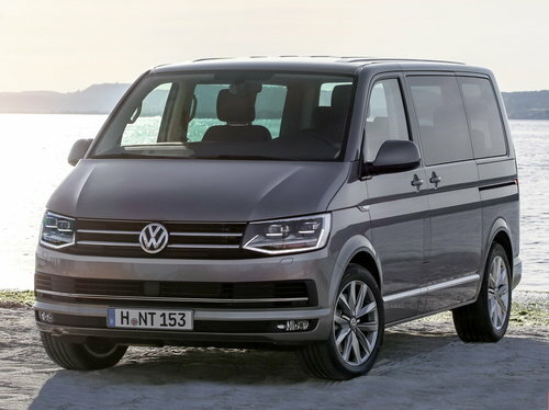 Коврики текстильные "Классик" для Volkswagen Multivan (минивэн / T6) 2015 - 2019, темно-серые, 2шт.