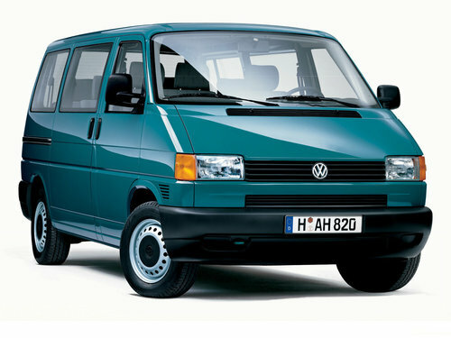 Коврики ЭВА "EVA ромб" для Volkswagen Multivan (минивэн / T4) 1990 - 2003, серые, 2шт.