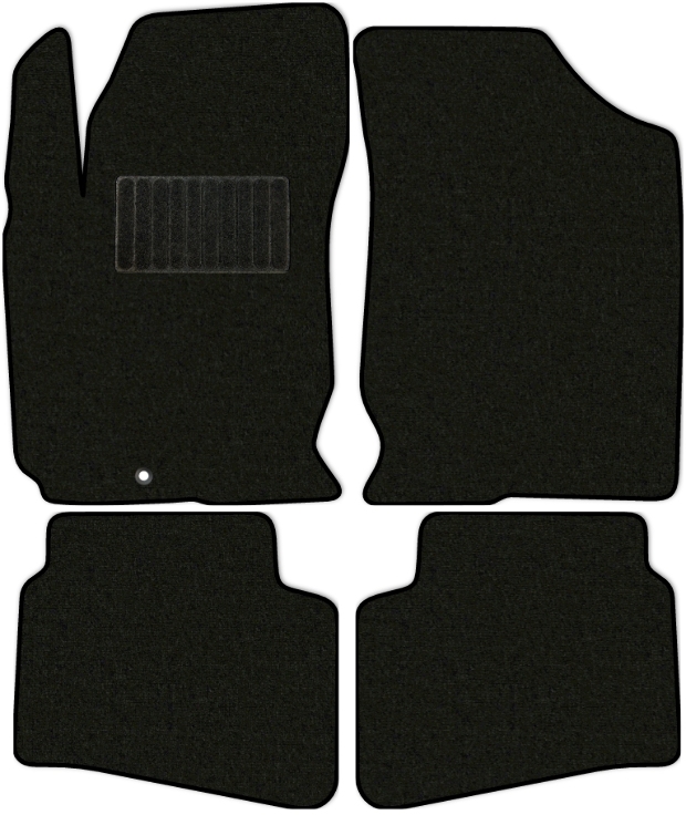 Коврики текстильные "Классик" для Hyundai i30 I (хэтчбек 5 дв / FD) 2010 - 2011, черные, 4шт.