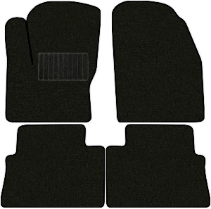 Коврики текстильные "Классик" для Ford S-Max (минивэн) 2006 - 2010, черные, 4шт.