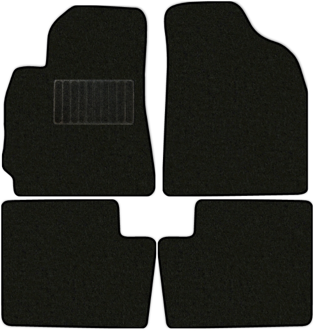 Коврики текстильные "Стандарт" для Chery Tiggo T11 I (suv) 2005 - 2013, черные, 4шт.