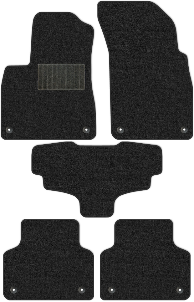 Коврики текстильные "Классик" для Audi Q7 II (suv / 4MB) 2015 - Н.В., темно-серые, 5шт.