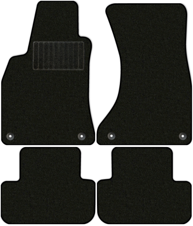 Коврики текстильные "Стандарт" для Audi A4 (седан / 8K2) 2011 - 2015, черные, 4шт.