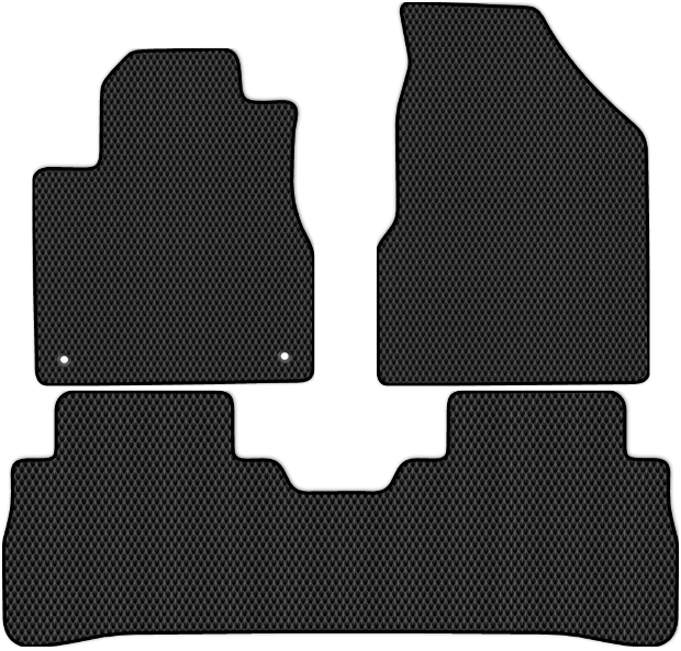 Коврики ЭВА "EVA ромб" для Nissan Murano II (suv / Z51) 2010 - 2016, черные, 3шт.