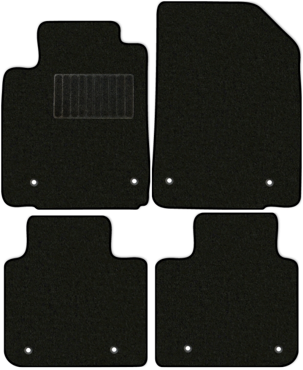 Коврики текстильные "Комфорт" для Lexus ES350 (седан / XV40) 2009 - 2012, черные, 4шт.
