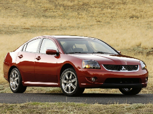 Коврики ЭВА "Ромб" для Mitsubishi Galant (седан) 2006 - 2008, серые, 4шт.