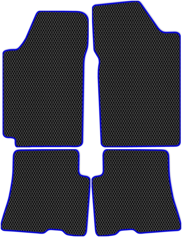 Коврики ЭВА "EVA ромб" для Lifan Breez (седан / 520) 2007 - 2012, черные, 4шт.