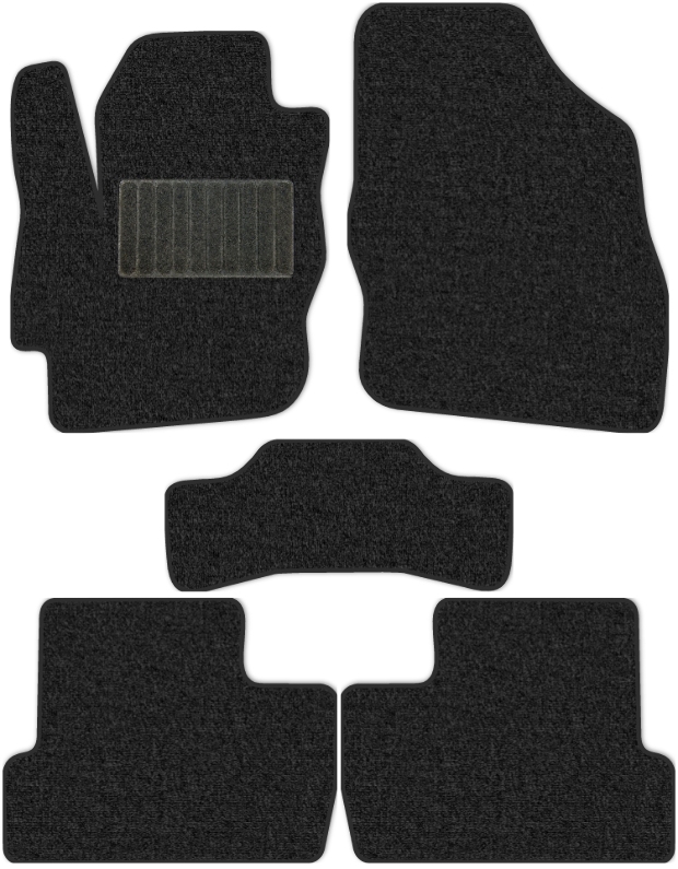 Коврики текстильные "Классик" для Mazda 3 (седан / BL) 2011 - 2013, темно-серые, 5шт.