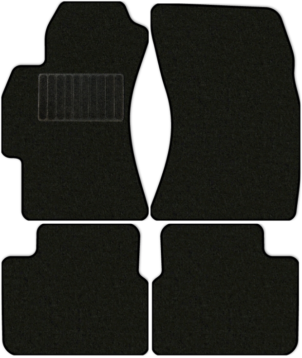 Коврики текстильные "Классик" для Subaru Impreza WRX (седан / GE) 2007 - 2014, черные, 4шт.