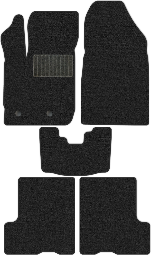 Коврики текстильные "Классик" для Renault Duster II (suv / HM) 2020 - Н.В., темно-серые, 5шт.